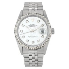 Retro Rolex Datejust Stainless Steel Wristwatch Ref 16030