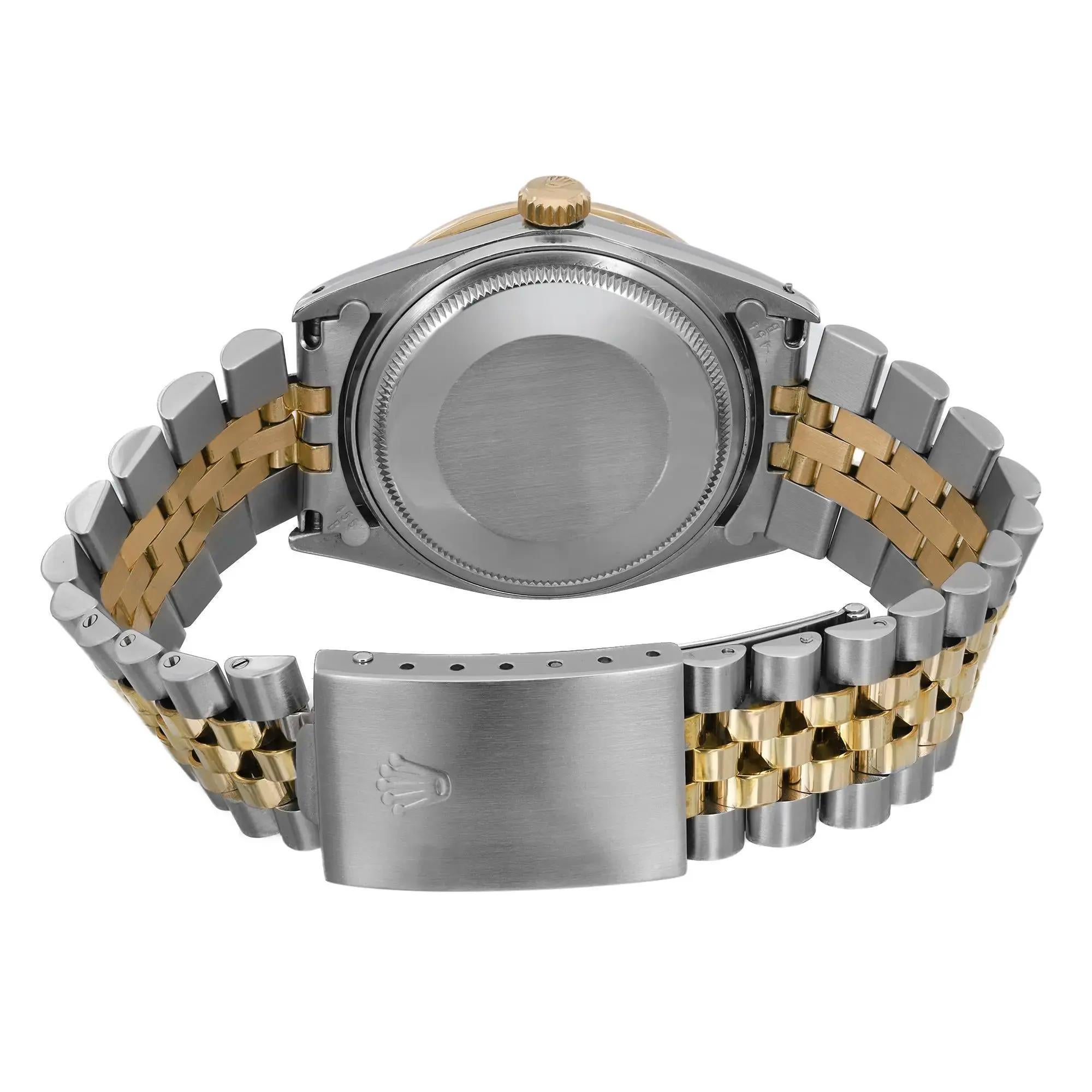 Reloj Rolex Datejust 36mm Acero Oro Amarillo 18K Esfera Roja Diamante Personalizado 16013 en venta 1