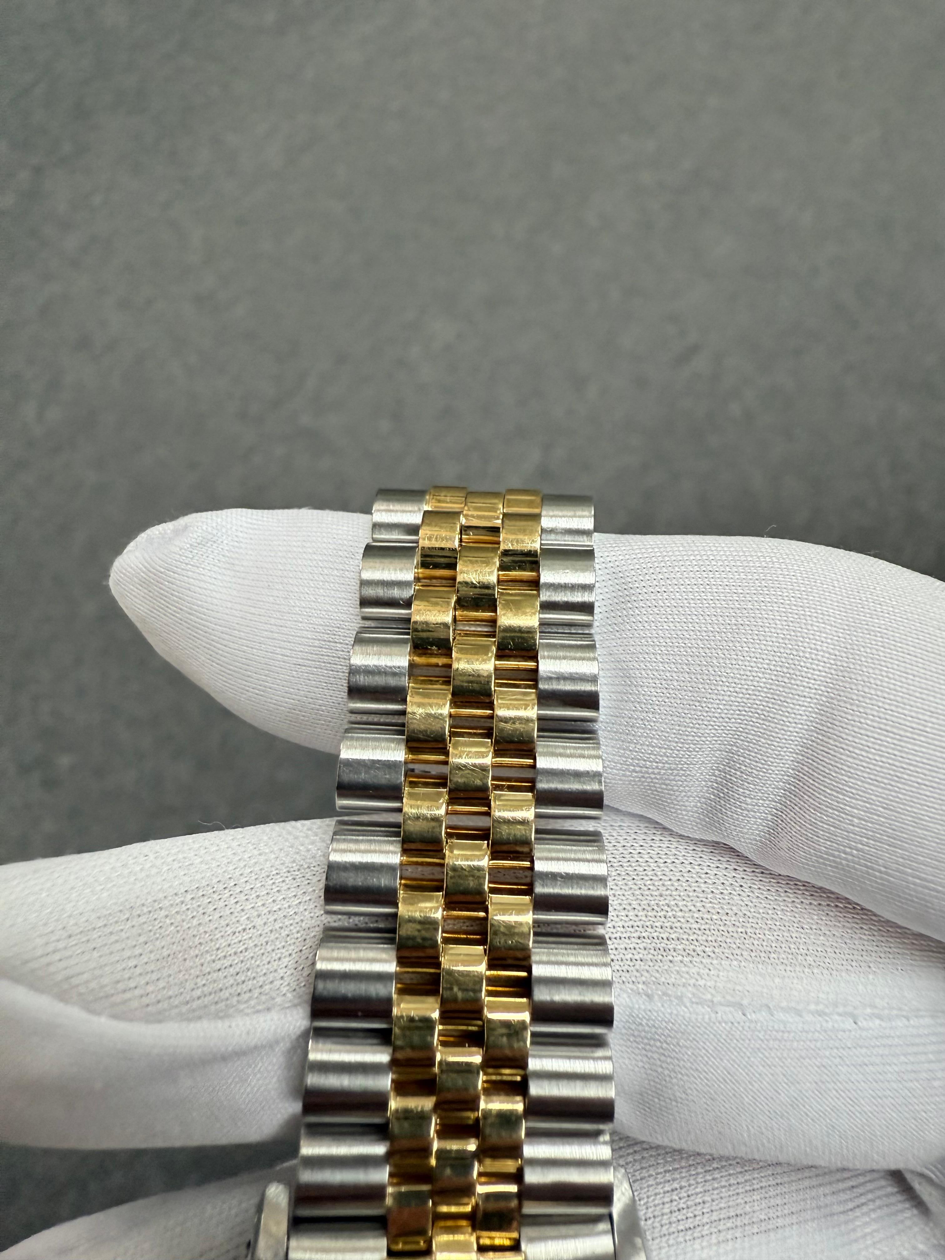 Rolex Datejust 36mm Stahl und 18k Gelbgold Armbanduhr im Angebot 6
