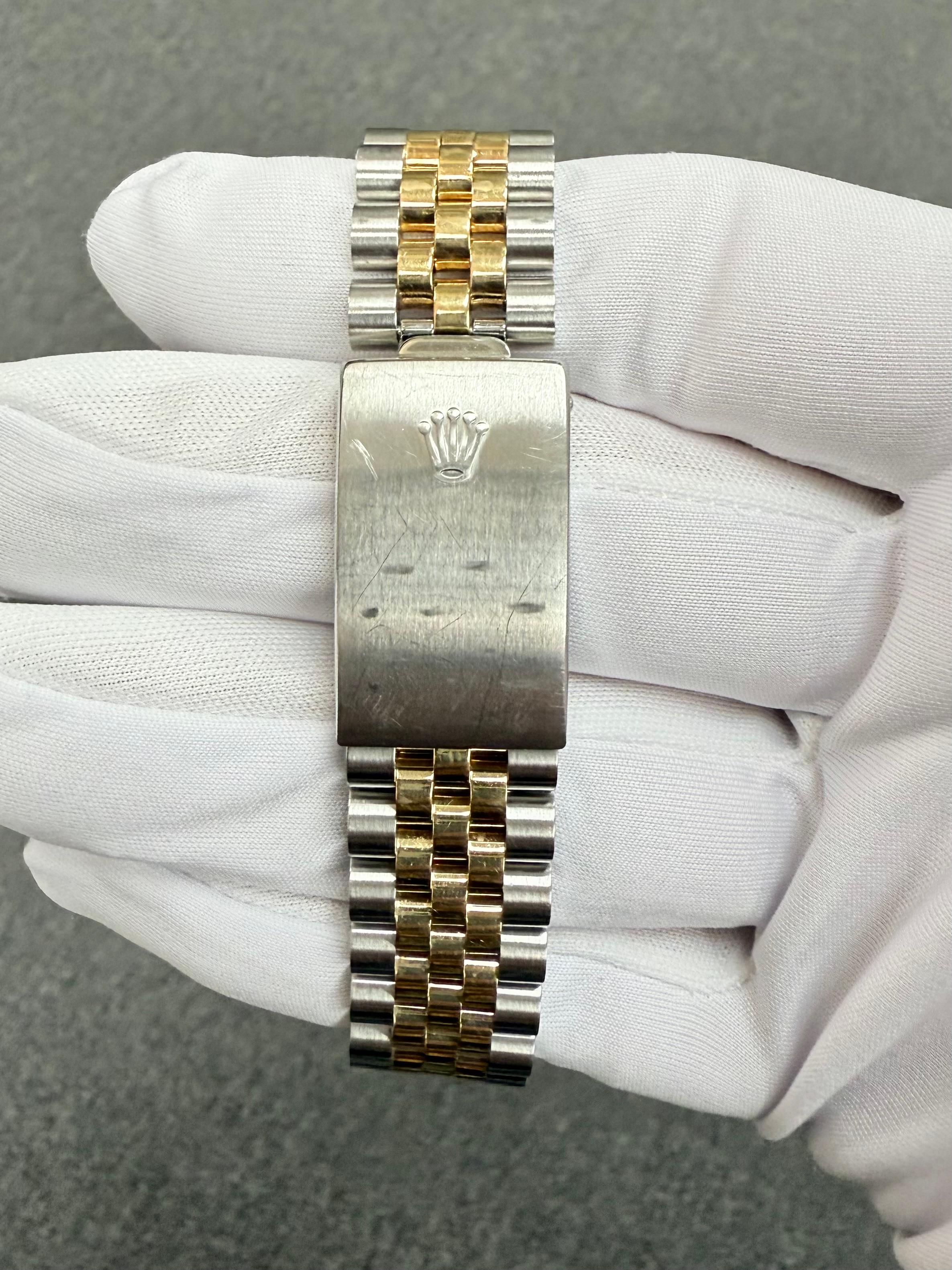 Rolex Datejust 36mm Stahl und 18k Gelbgold Armbanduhr im Angebot 7
