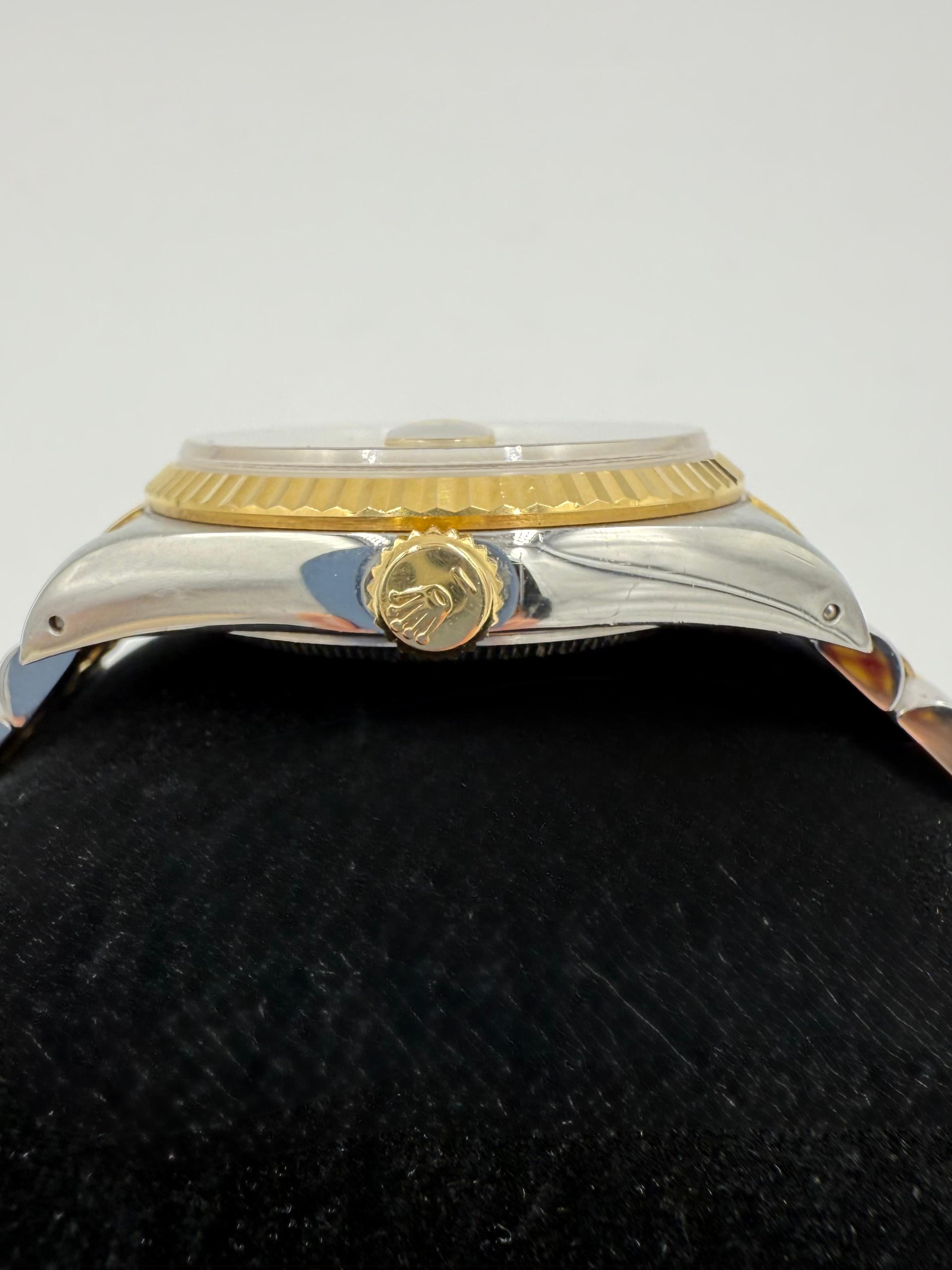 Rolex Datejust 36mm Stahl und 18k Gelbgold Armbanduhr für Damen oder Herren im Angebot