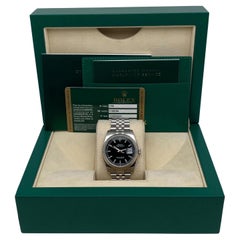 Rolex Datejust 36mm Stahl schwarz Roulette Zifferblatt automatische Herrenuhr 116234