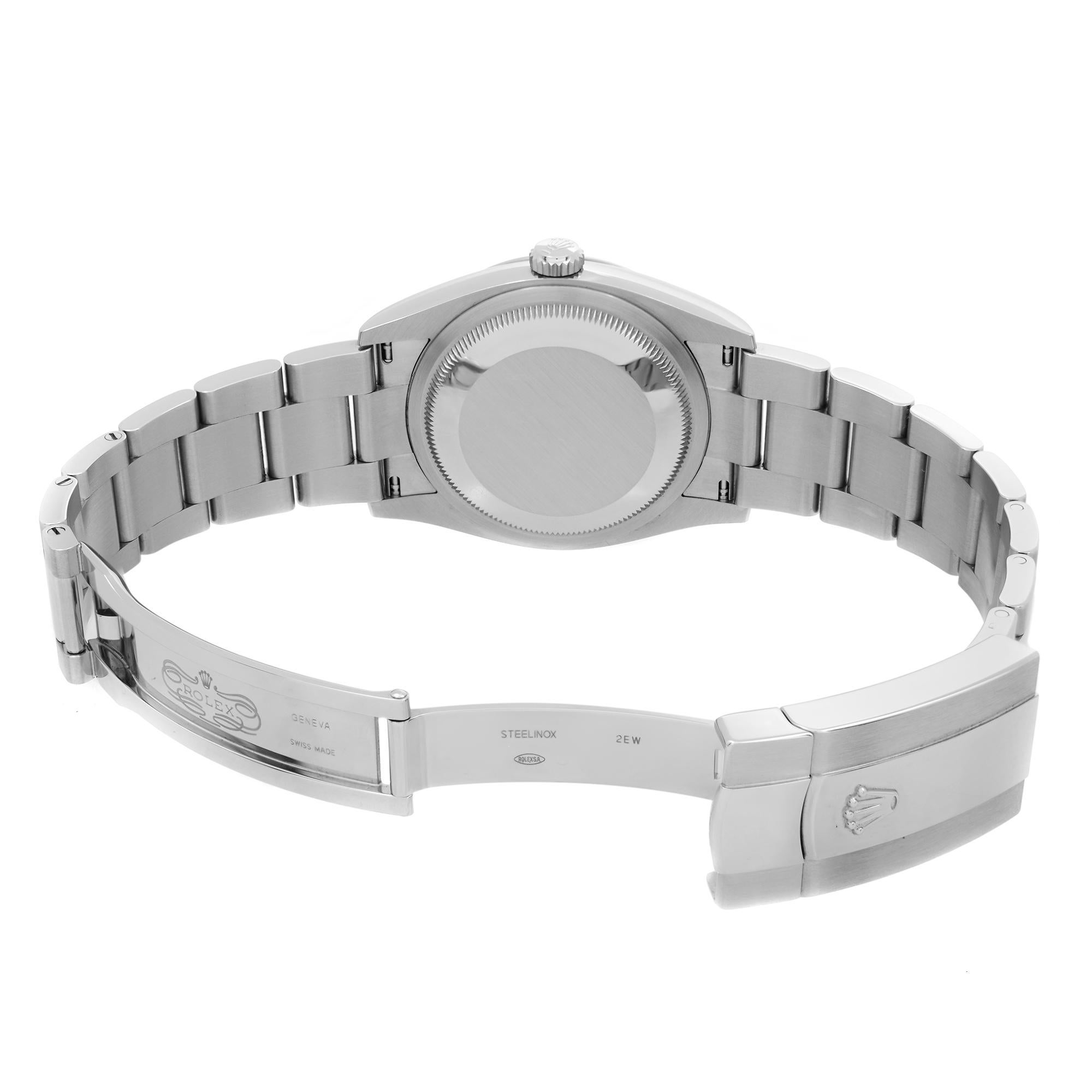 Rolex Datejust Steel Grey Wimbledon Dial Automatic Mens Watch 126200 1