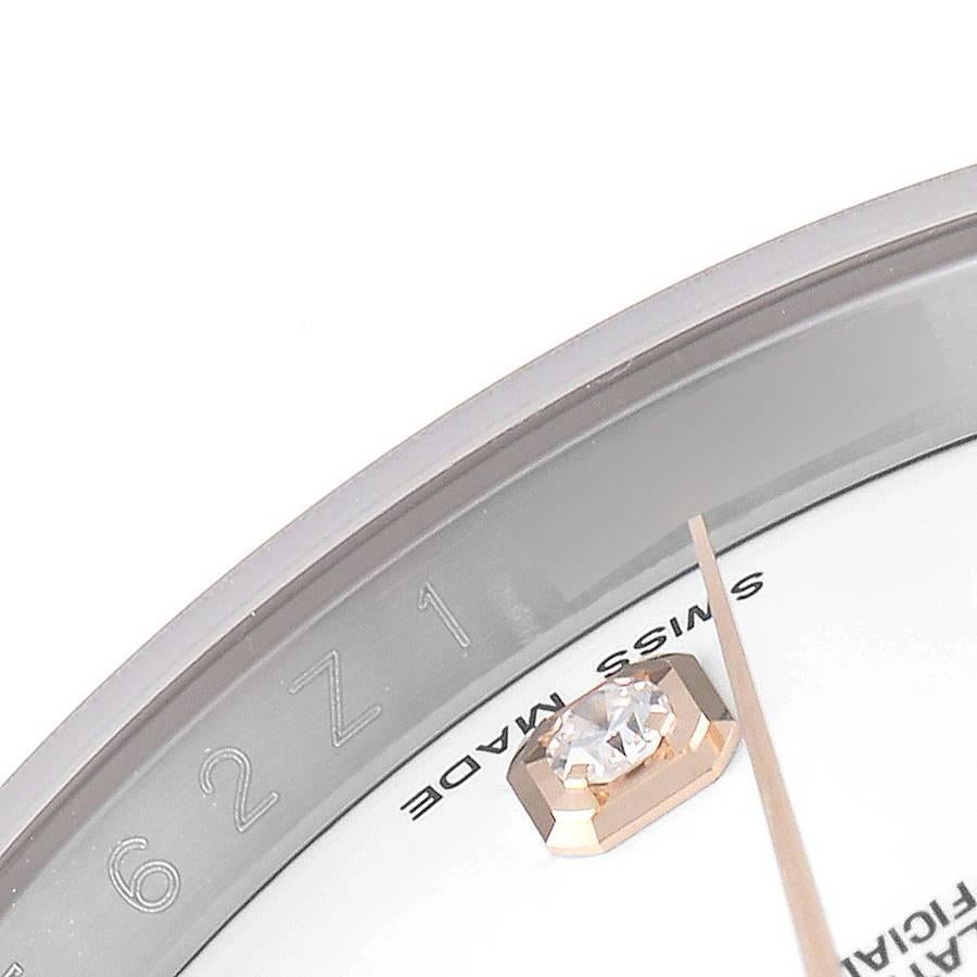 Rolex Datejust Steel Rose Gold Diamond Unisex Watch 116231 For Sale 2