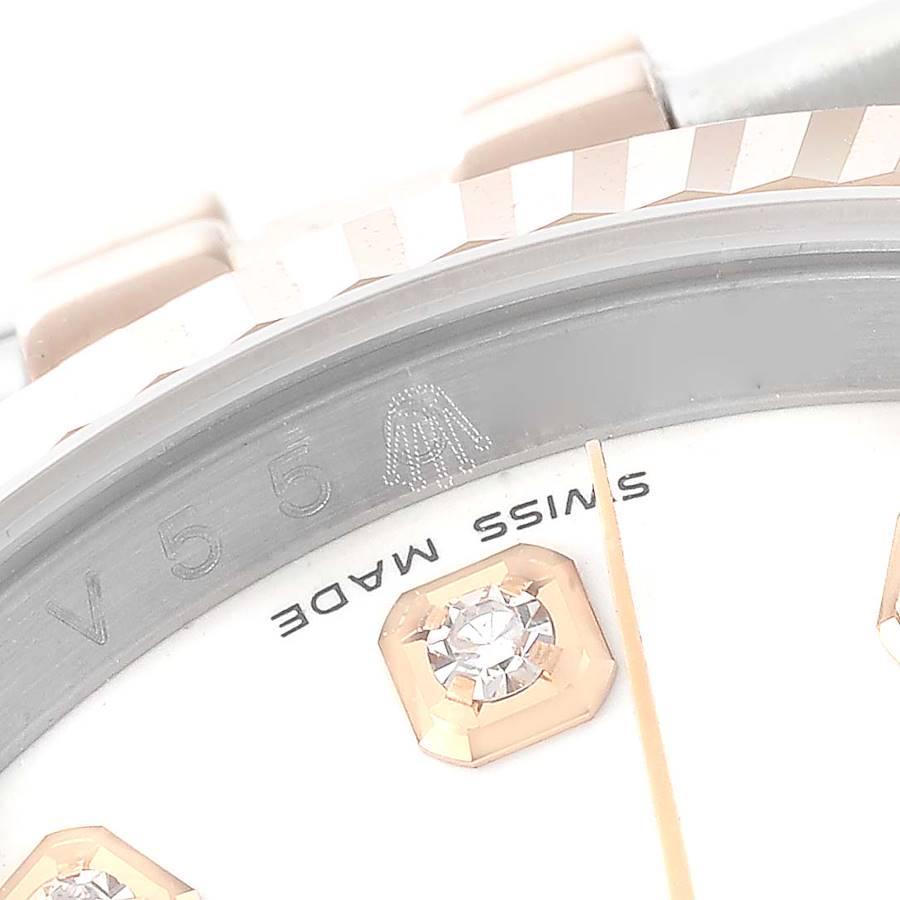 Rolex Datejust 36mm Steel Rose Gold Diamond Unisex Watch 116231 4