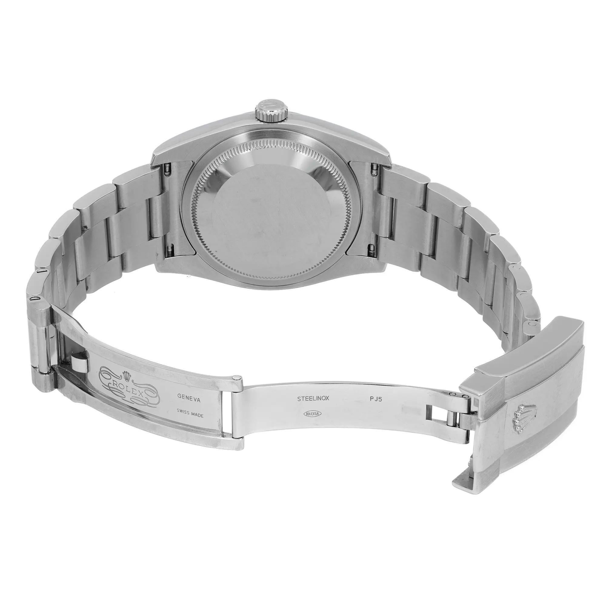 Rolex Montre automatique Datejust 36 mm avec cadran en acier et argent pour hommes 116200 en vente 1