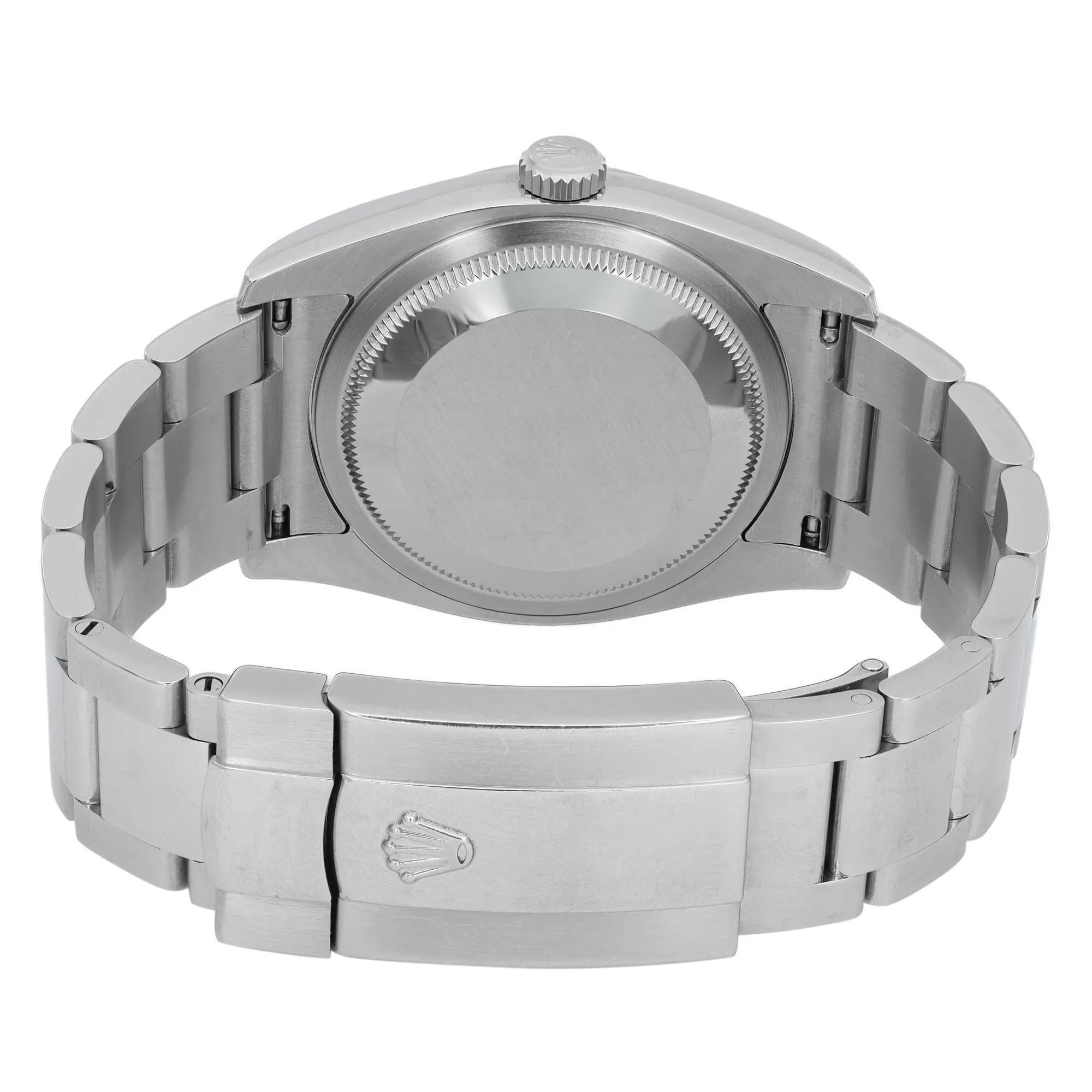 Rolex Montre automatique Datejust 36 mm avec cadran en acier et argent pour hommes 116200 en vente 2