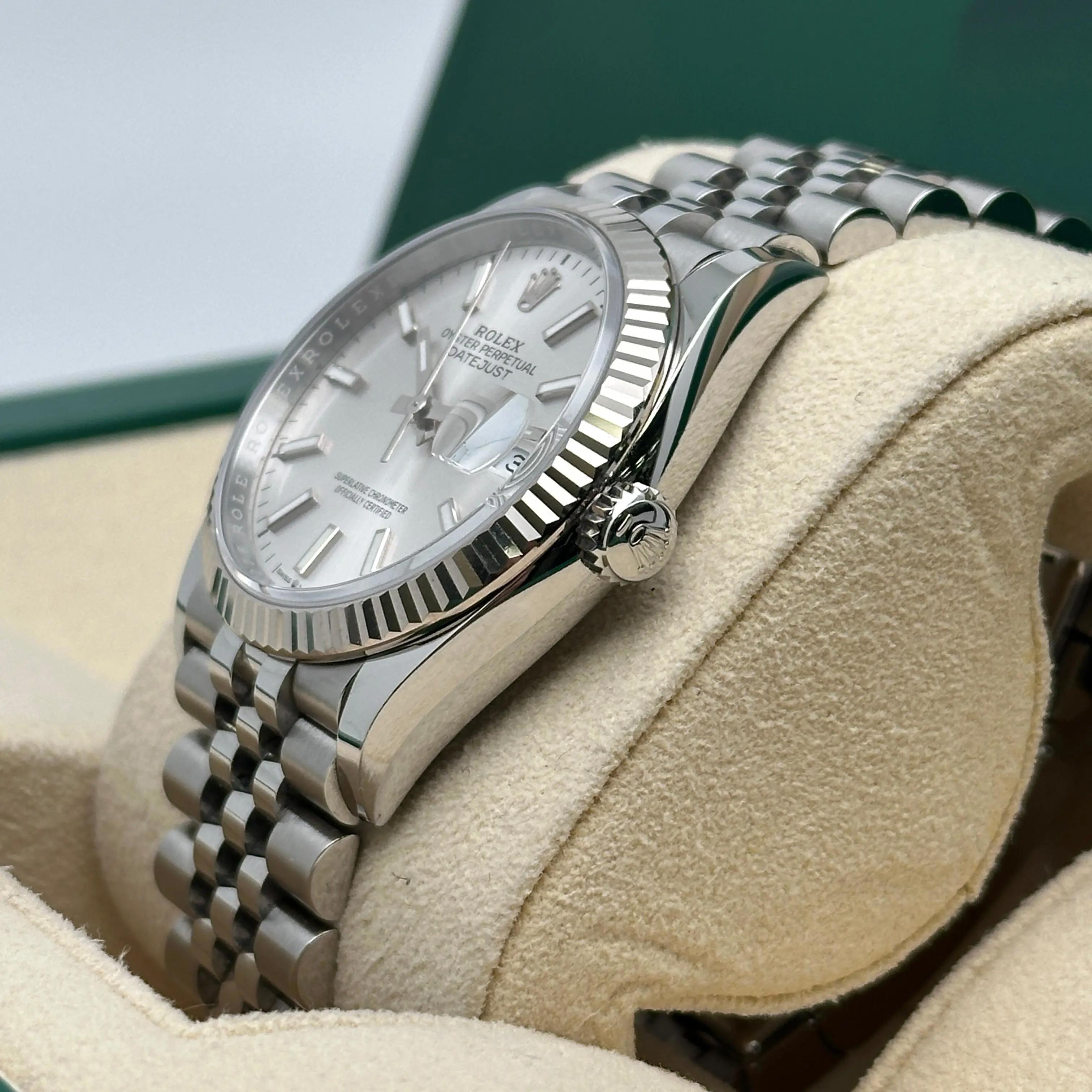 Rolex Datejust 36mm Steel Silver Dial Automatic Mens Watch 126234 For Sale 1