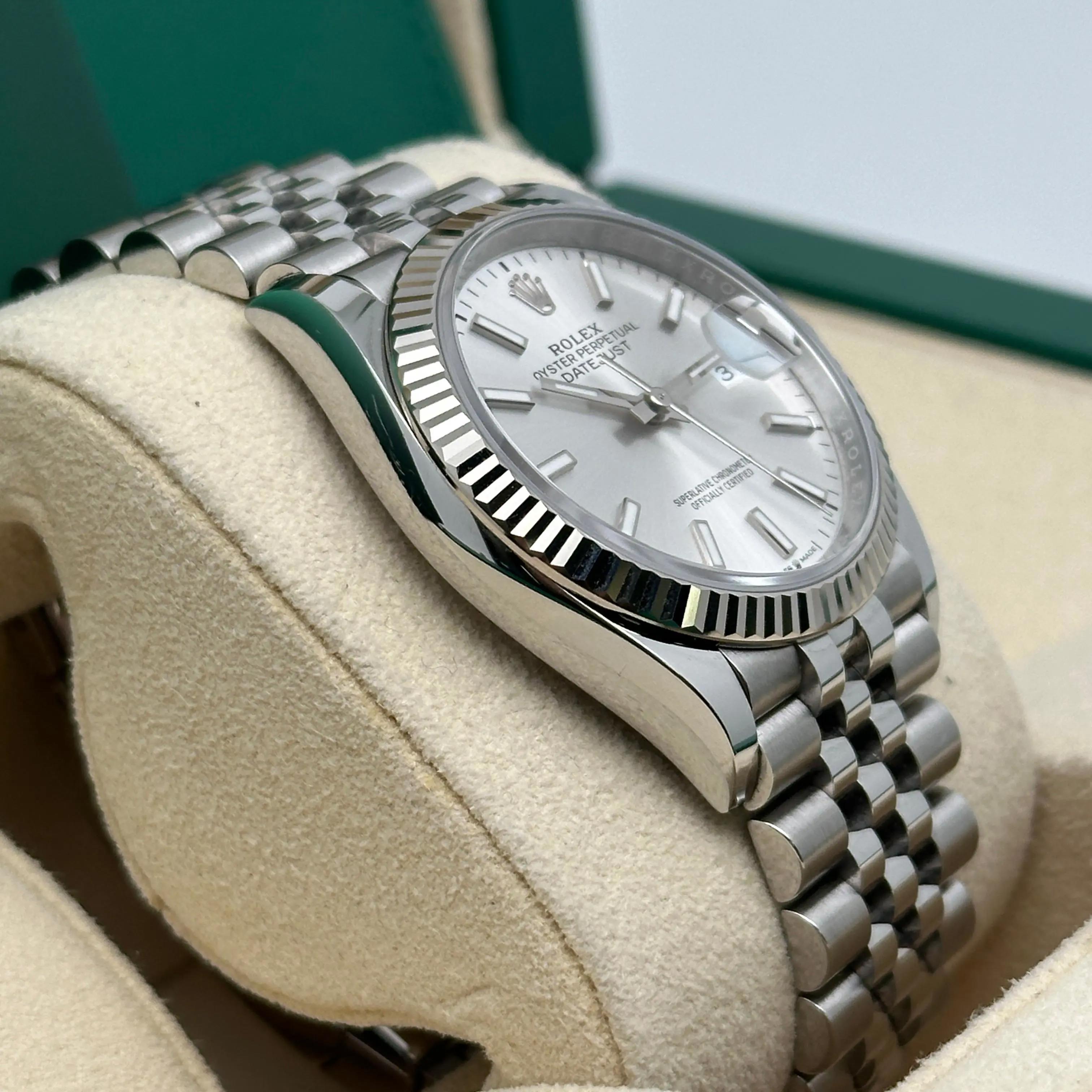 Rolex Datejust 36mm Steel Silver Dial Automatic Mens Watch 126234 For Sale 2