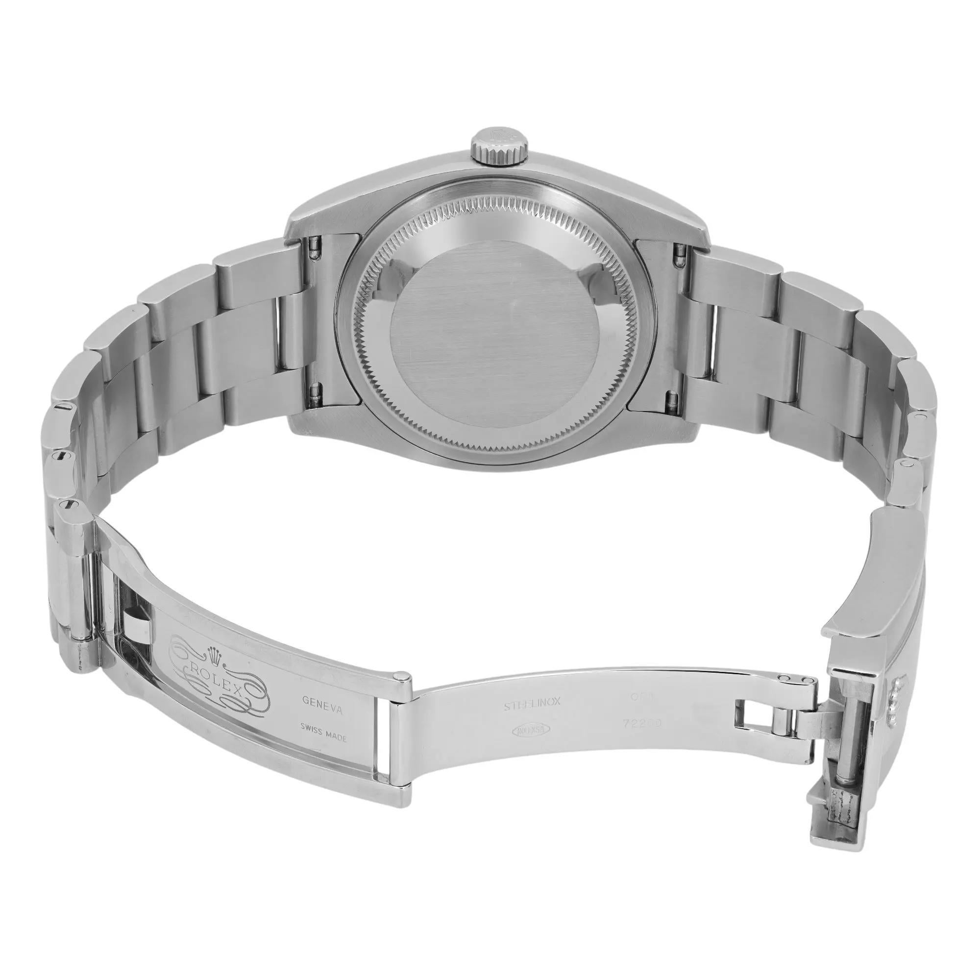 Rolex Datejust 36mm Steel Tuxedo Silver Dial Automatic Watch 116234 For Sale 2