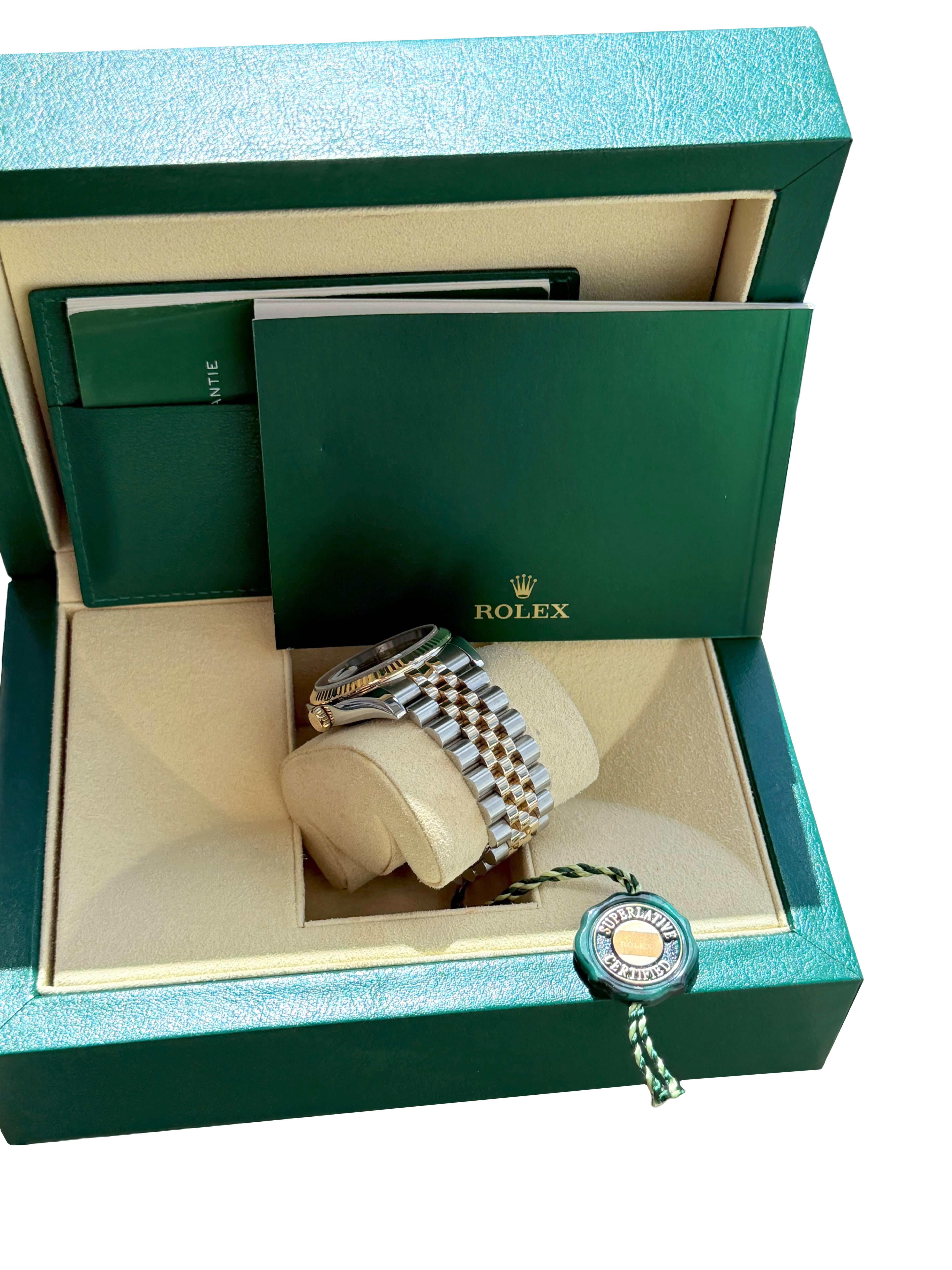 Rolex Datejust 36mm Acero Oro Amarillo Champán Esfera Romana Reloj Caballero 116233 en venta 10