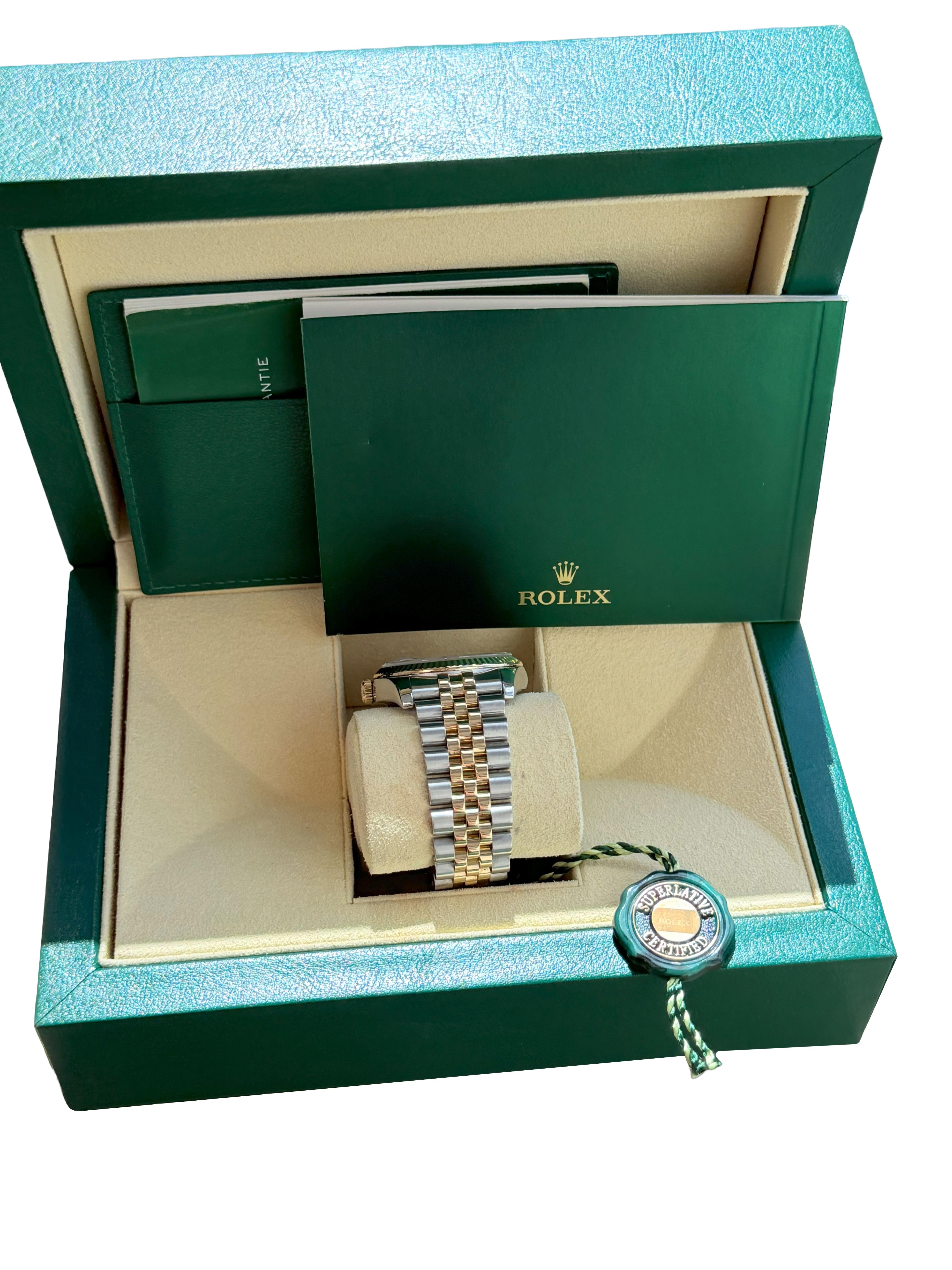 Rolex Datejust 36mm Acero Oro Amarillo Champán Esfera Romana Reloj Caballero 116233 en venta 11