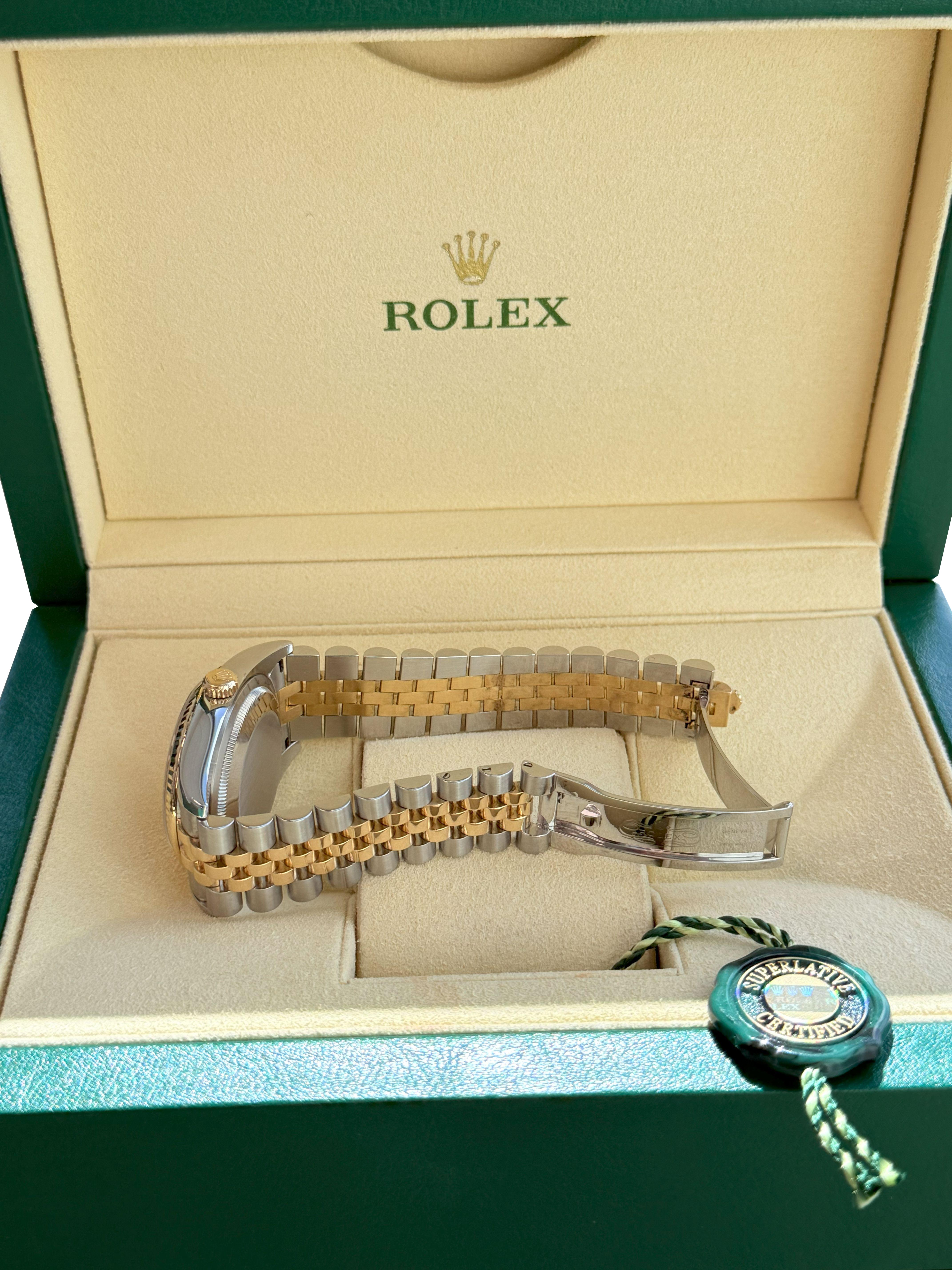 Rolex Datejust 36mm Acero Oro Amarillo Champán Esfera Romana Reloj Caballero 116233 en venta 15