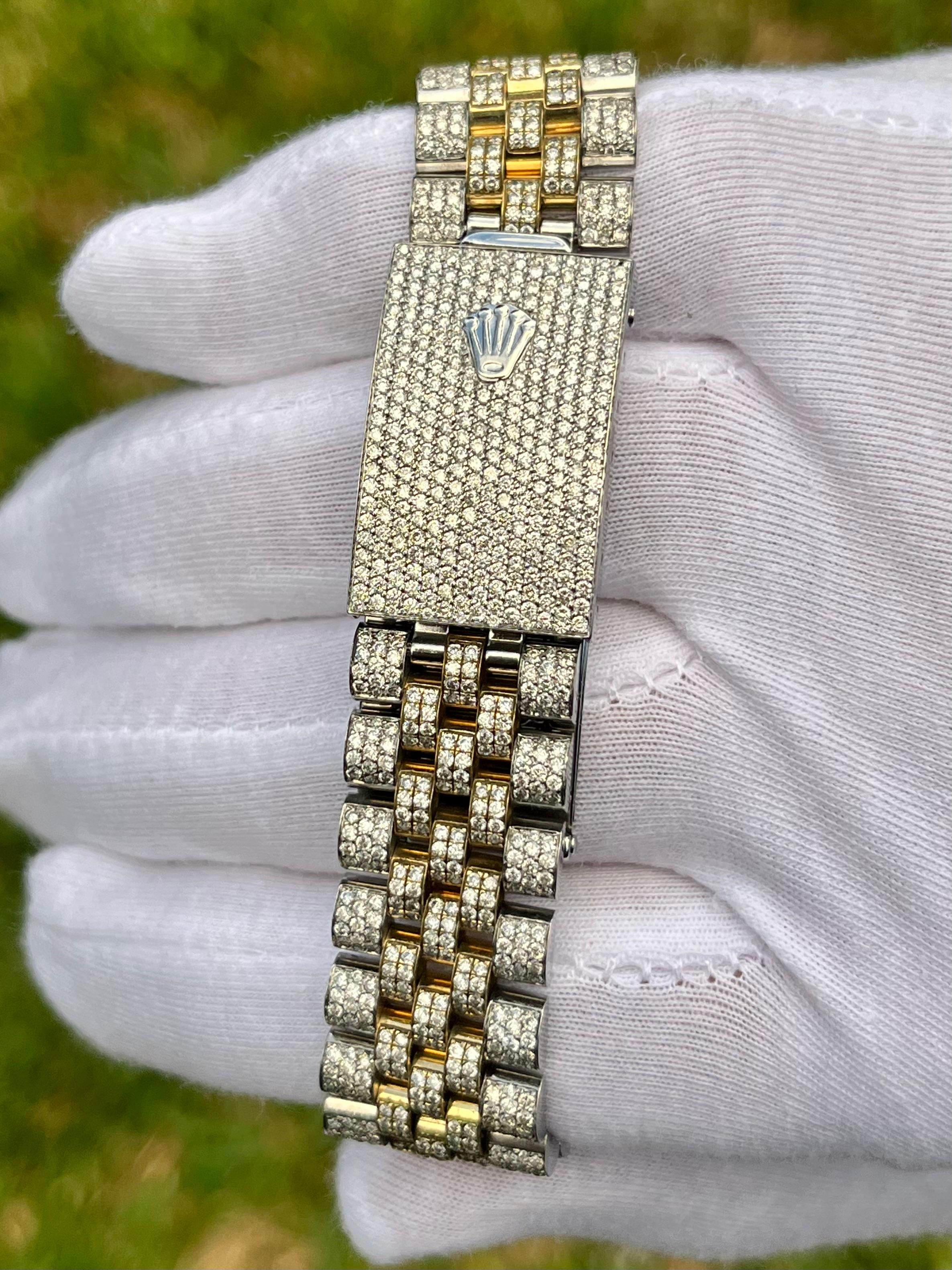 rolex datejust full diamond