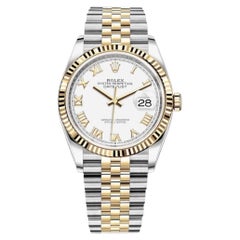 Rolex Datejust Two Tone Jubilee Roman Dial 126233