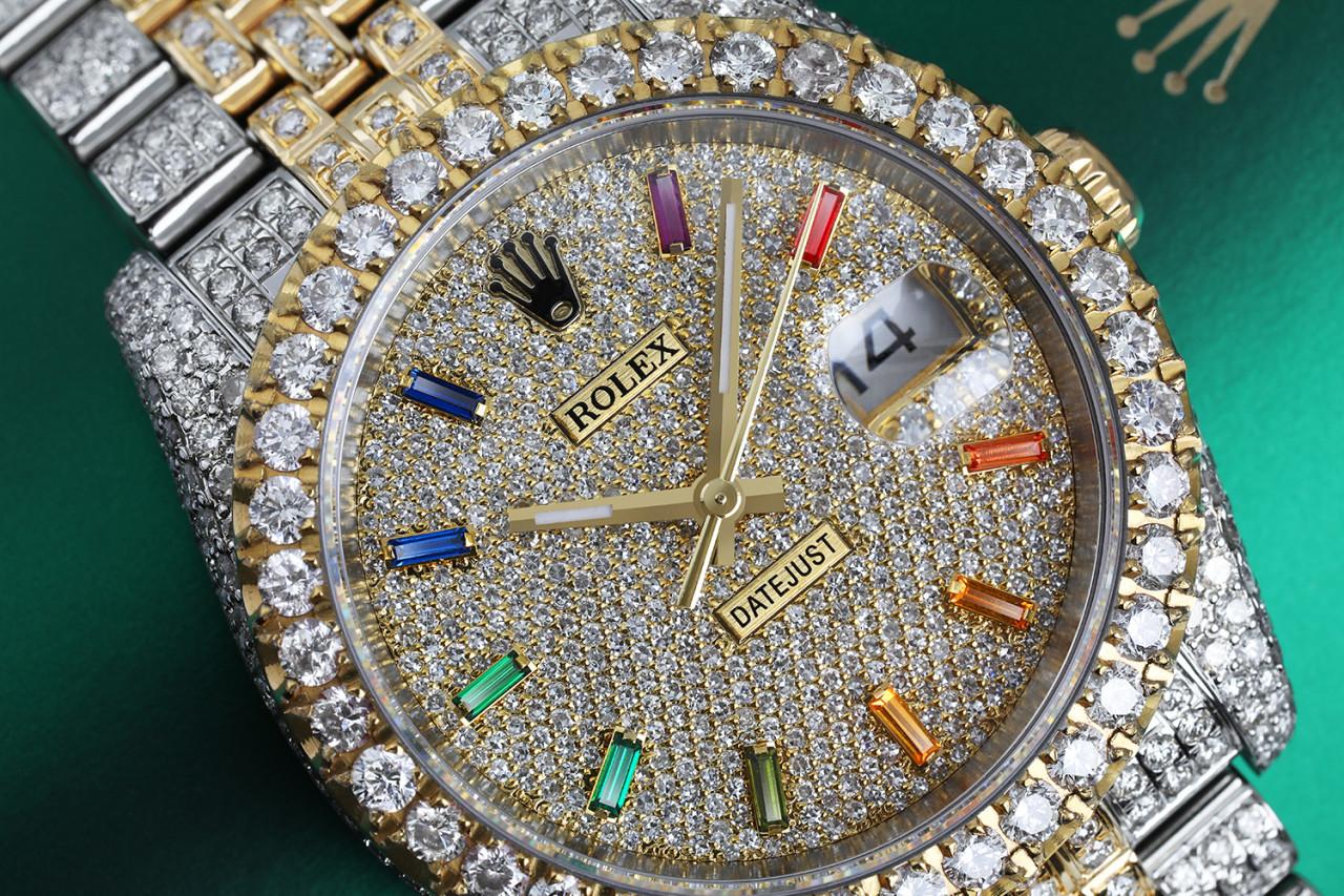 rolex diamond iced out
