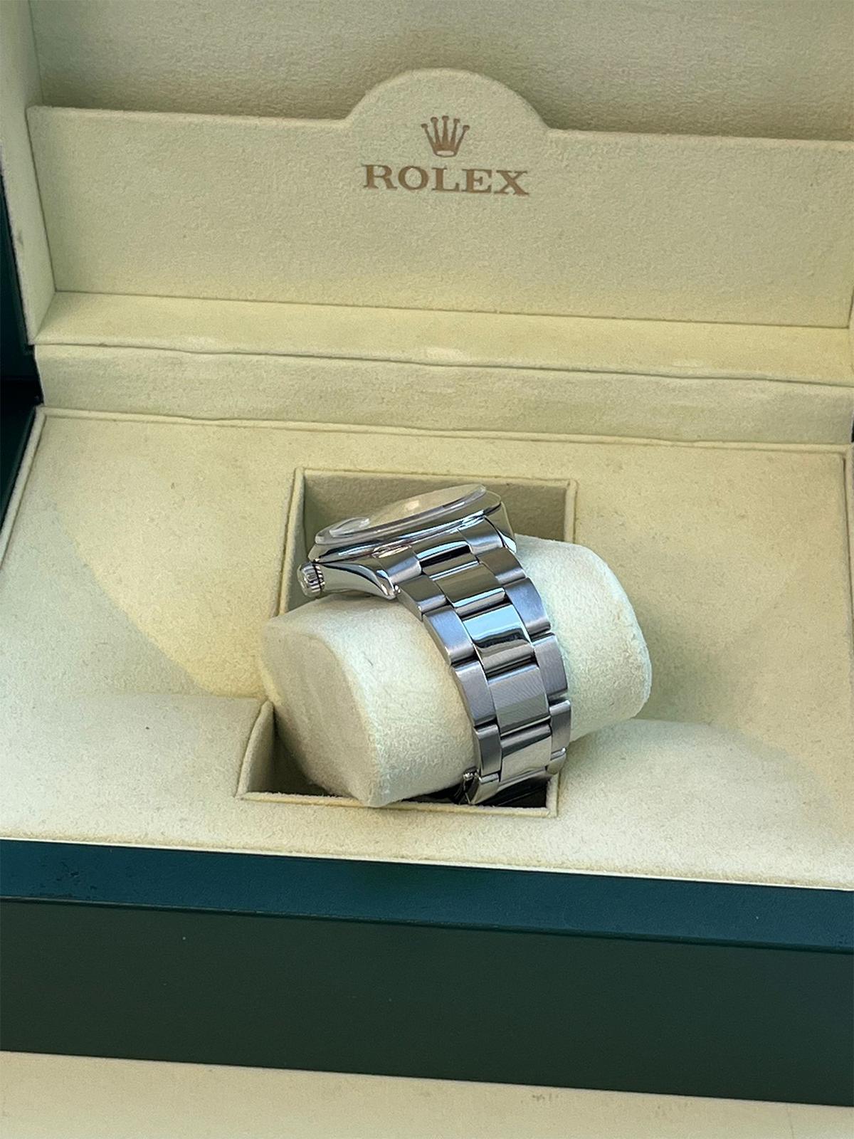 Rolex Datejust 36 mm Weißes Zifferblatt Edelstahl Automatik-Austernuhr 16200 im Angebot 8