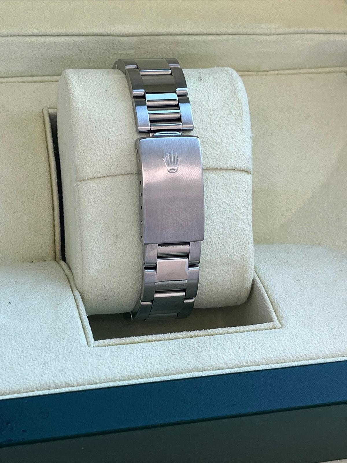 Rolex Datejust 36 mm Weißes Zifferblatt Edelstahl Automatik-Austernuhr 16200 im Angebot 10