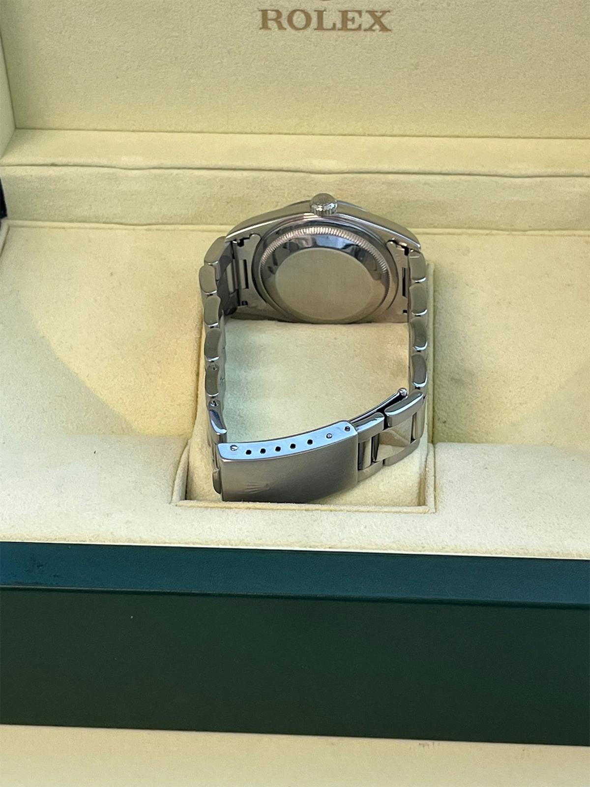 Rolex Datejust 36 mm Weißes Zifferblatt Edelstahl Automatik-Austernuhr 16200 im Angebot 11