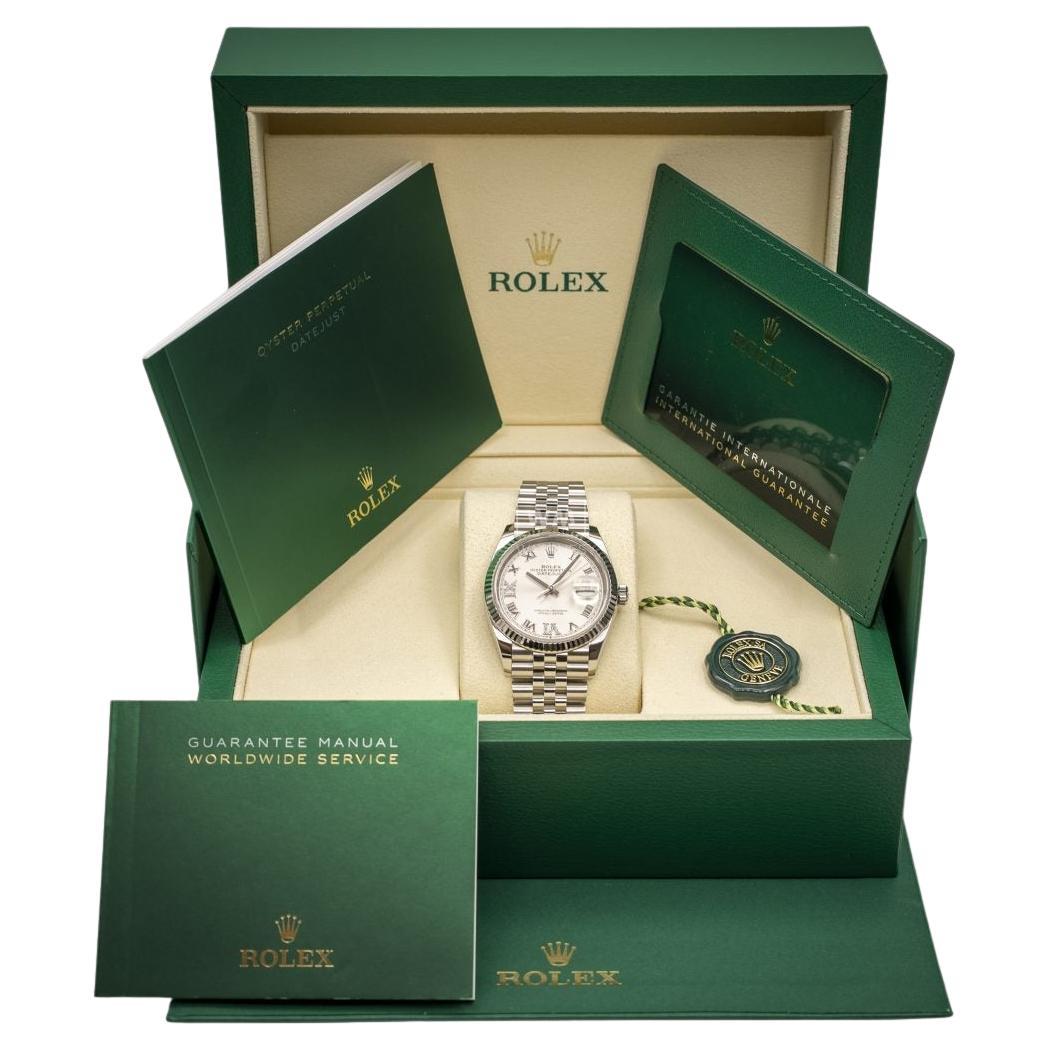 Rolex Datejust 36mm White Gold with box and papers