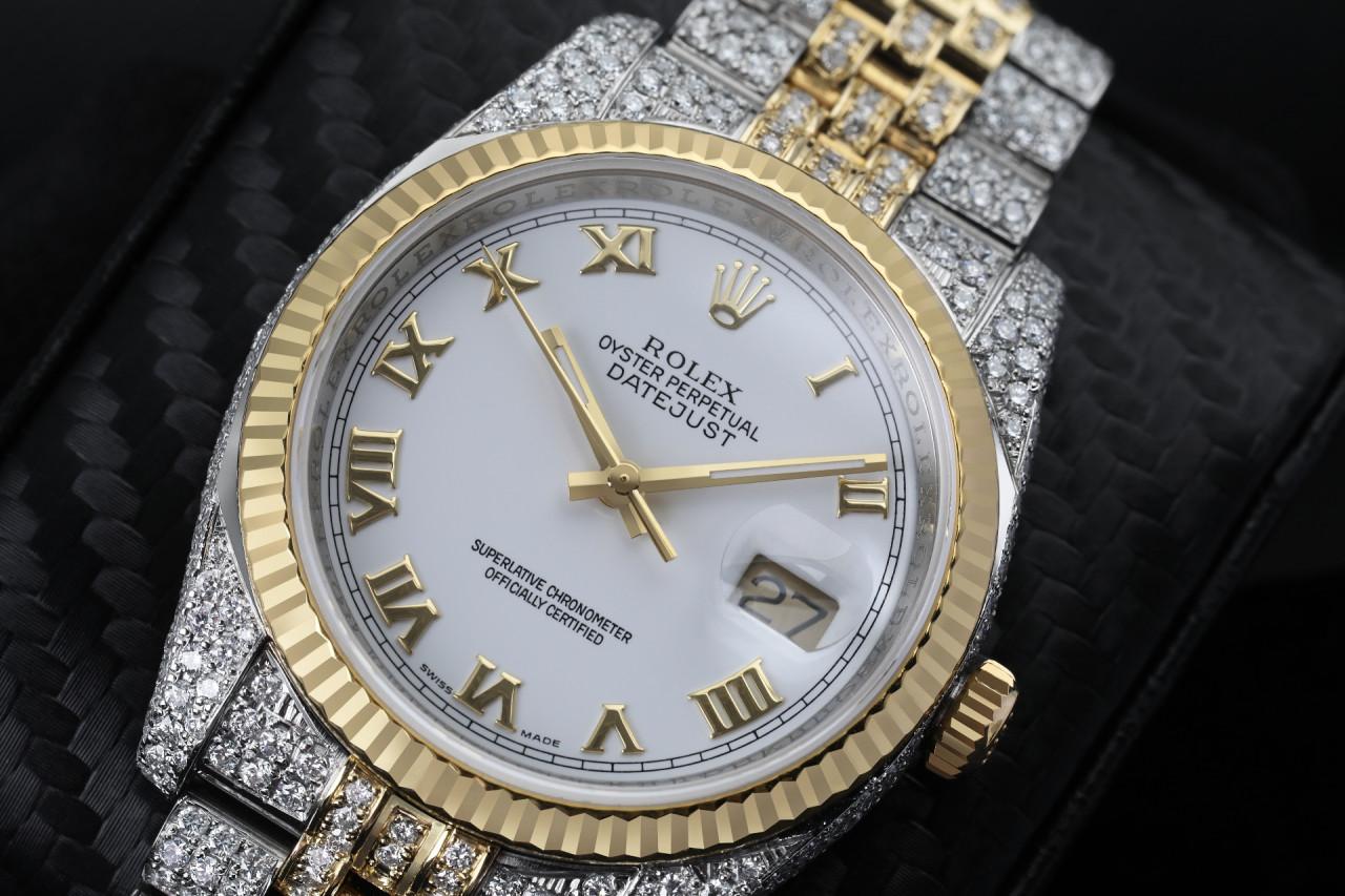 iced out datejust 36mm