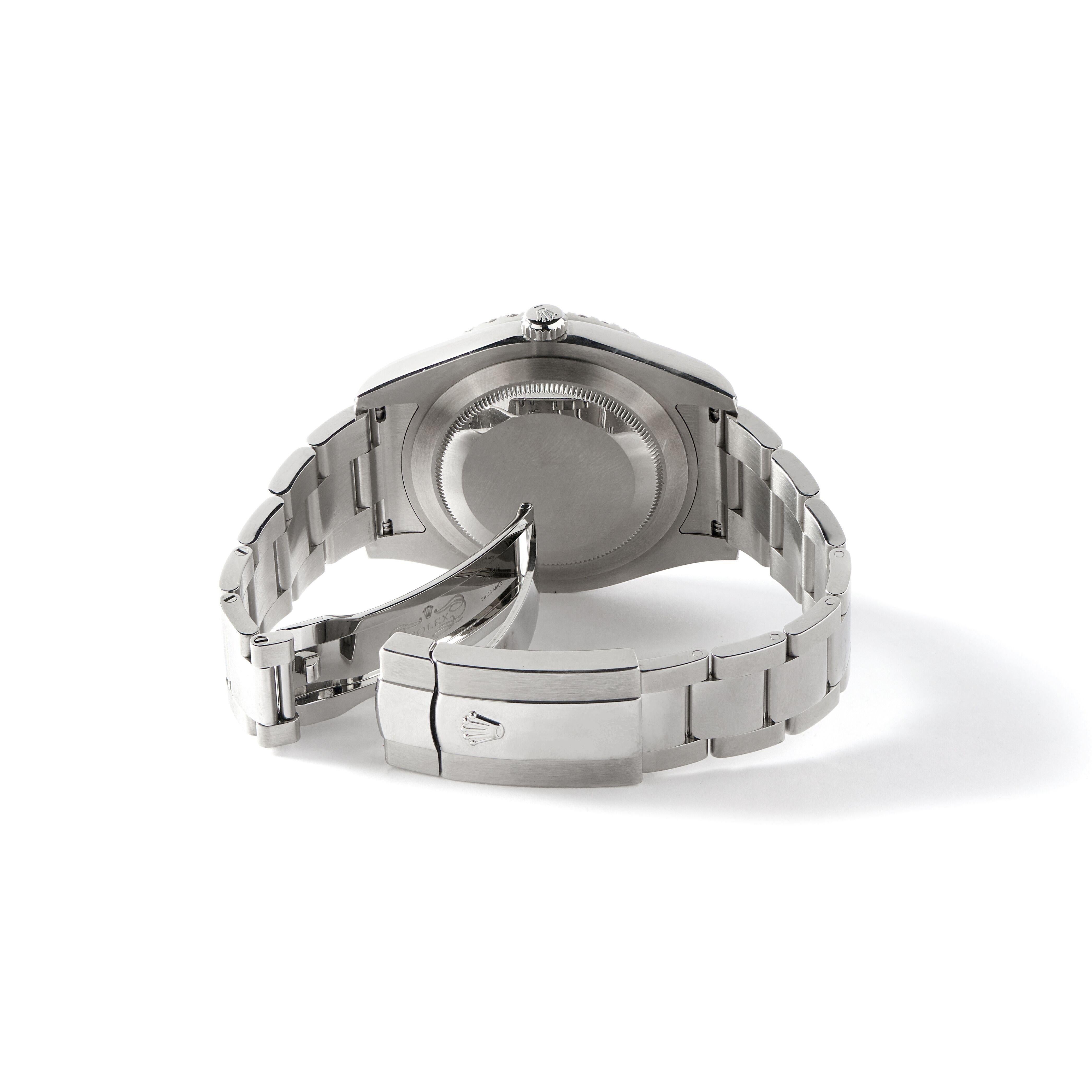 Brilliant Cut Rolex Datejust 41 126300 4.4 Carat Diamond Bezel/Lugs/Sky Blue MOP Dial Watch