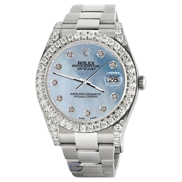 Rolex Datejust 41 126300 4.4 Carat Diamond Bezel/Lugs/Meteorite Dial Watch  For Sale at 1stDibs | rolex datejust 41 meteorite dial, datejust meteorite  dial, rolex datejust 41 with a meteorite dial