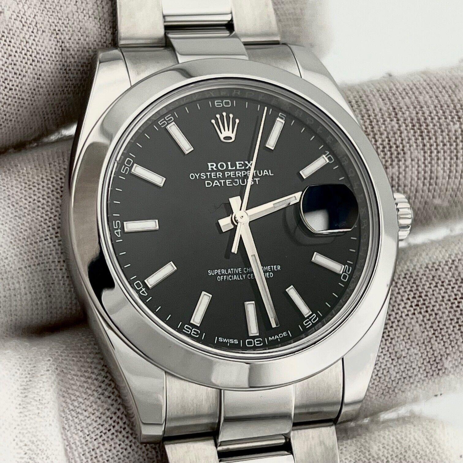 Rolex Datejust 41 126300 Black Dial Stainless Steel Box Paper 1