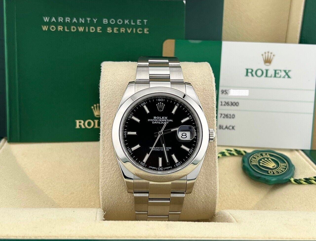Rolex Datejust 41 126300 Black Dial Stainless Steel Box Paper 3