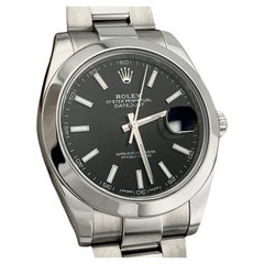 Rolex Datejust 41 126300 Quadrante Nero Acciaio Inox Scatola di Carta