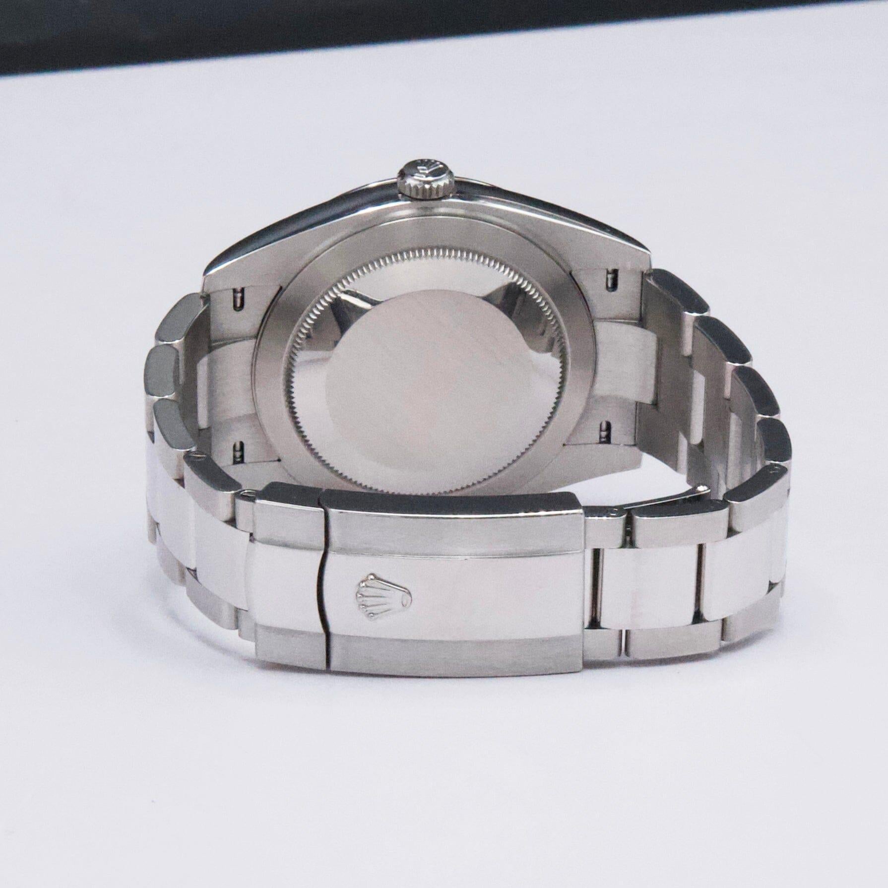 Rolex Datejust 41 126300 Schwarzes Zifferblatt Stahl Herrenuhr Box Papiere im Angebot 3