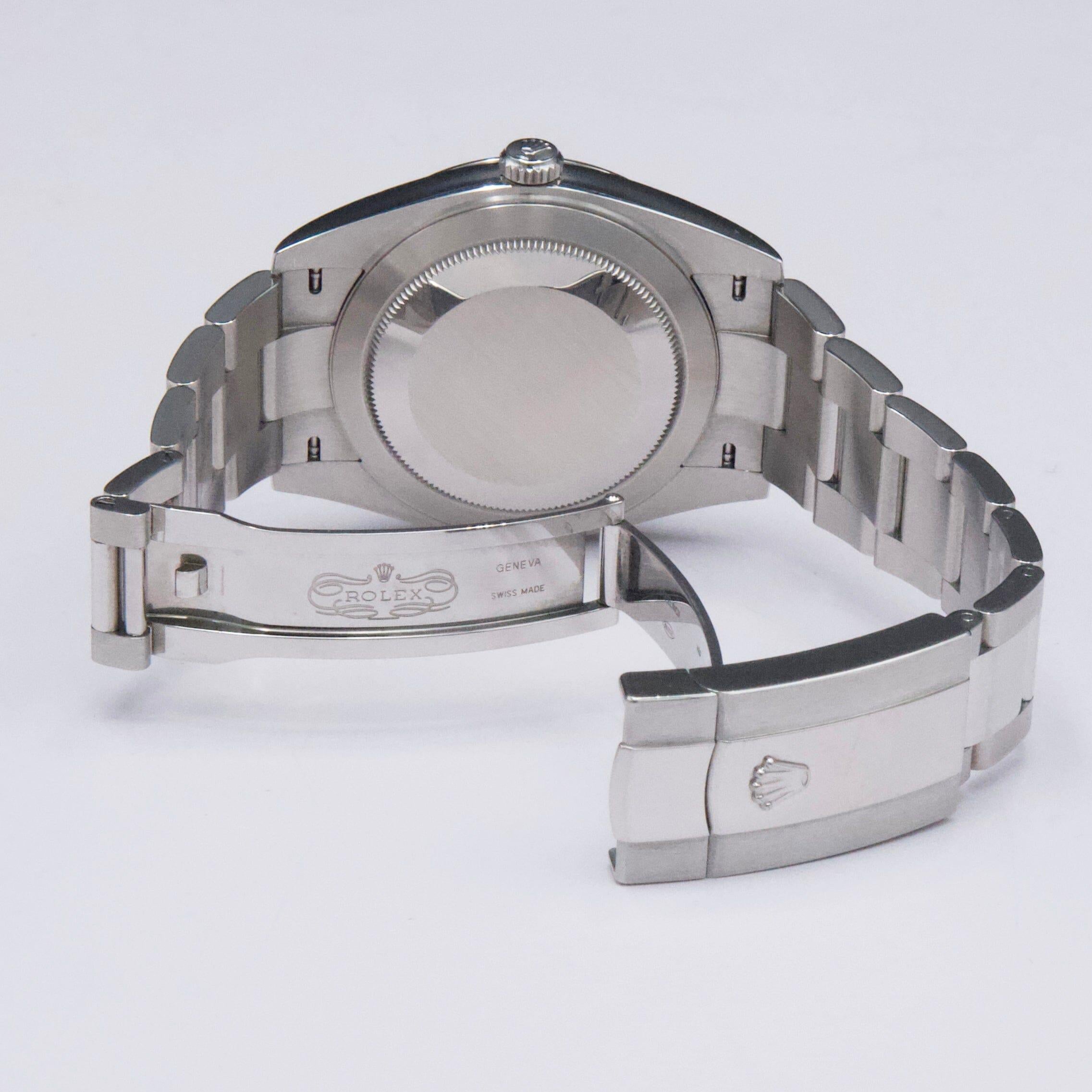 Rolex Datejust 41 126300 Schwarzes Zifferblatt Stahl Herrenuhr Box Papiere im Angebot 4