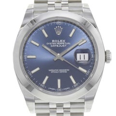 Rolex Datejust 41 126300 Blij Blue Index Dial Steel Automatic Men's Watch