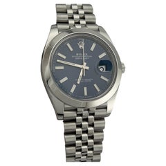 Rolex Datejust 41 126300 Quadrante blu Acciaio inossidabile Scatola giubileo Carta 2021