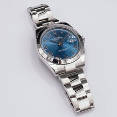 Rolex Datejust 41 126300 Blue Dial Steel Mens Watch Box Papers