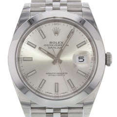 Rolex Datejust 41 126300 Sij Silver Index Dial Steel Automatic Men’s Watch