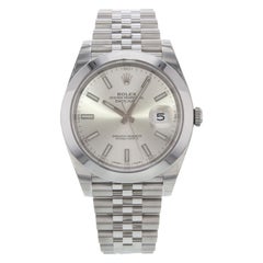 Rolex Datejust 41 126300 Sij Silver Index Dial Steel Automatic Men’s Watch