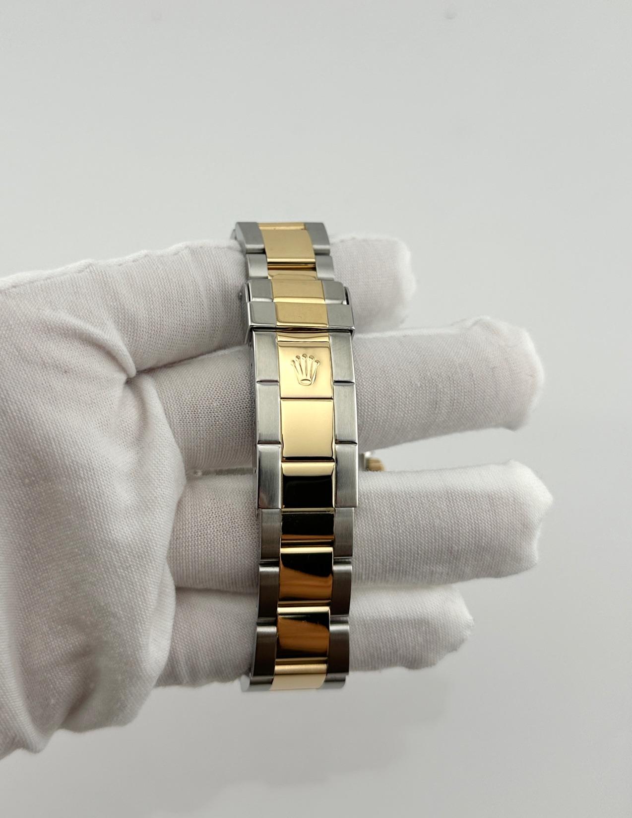 Rolex Submariner 16613 Champagne Serti Quadrante Diamante Oro 18K Acciaio Scatola Documenti in vendita 4