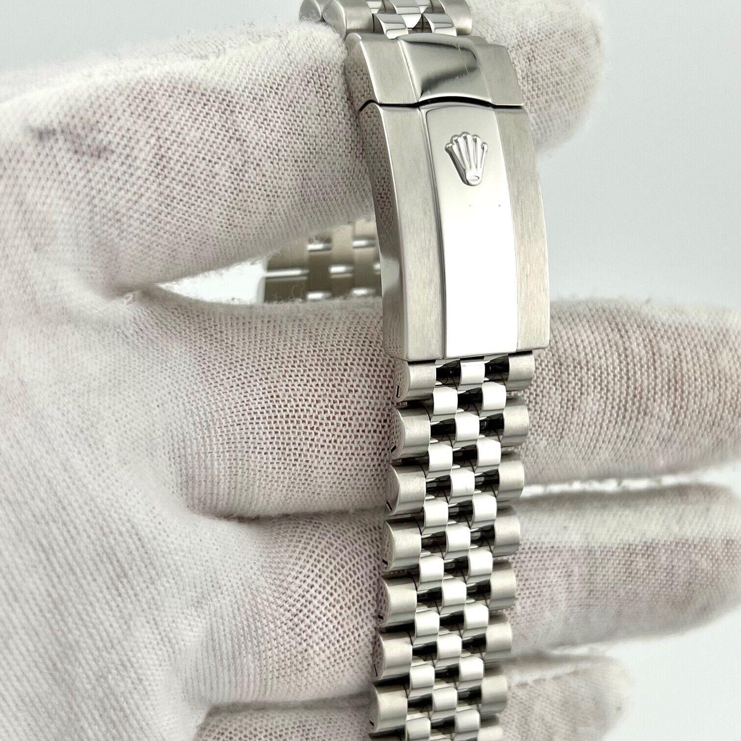 Men's Rolex Datejust 41 126300 Slate Wimbledon Dial Stainless Steel Box Paper Jubilee