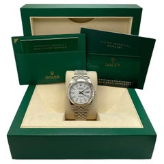 Rolex Montre Datejust 41 126300 avec index blanc et cadran automatique Jubilee