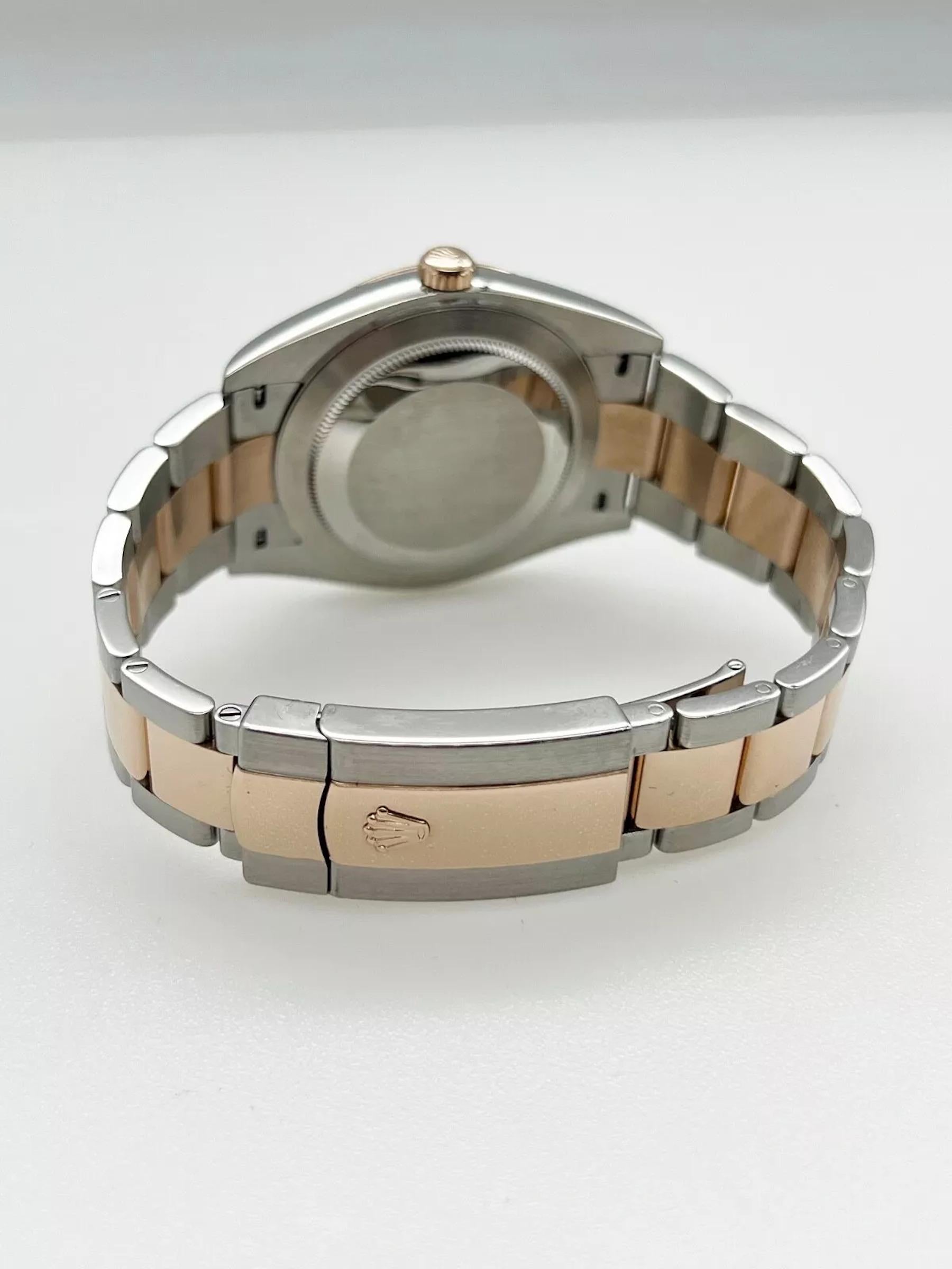 Rolex Datejust 41 126301 Chocolate Diamond Dial 18K Rose Gold Steel Box Paper For Sale 2