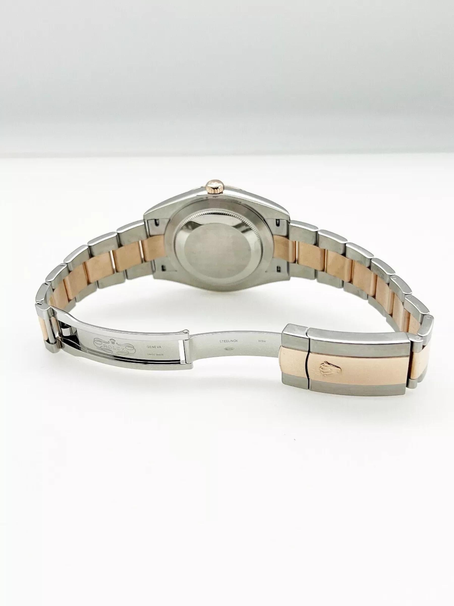Rolex Datejust 41 126301 Chocolate Diamond Dial 18K Rose Gold Steel Box Paper For Sale 4