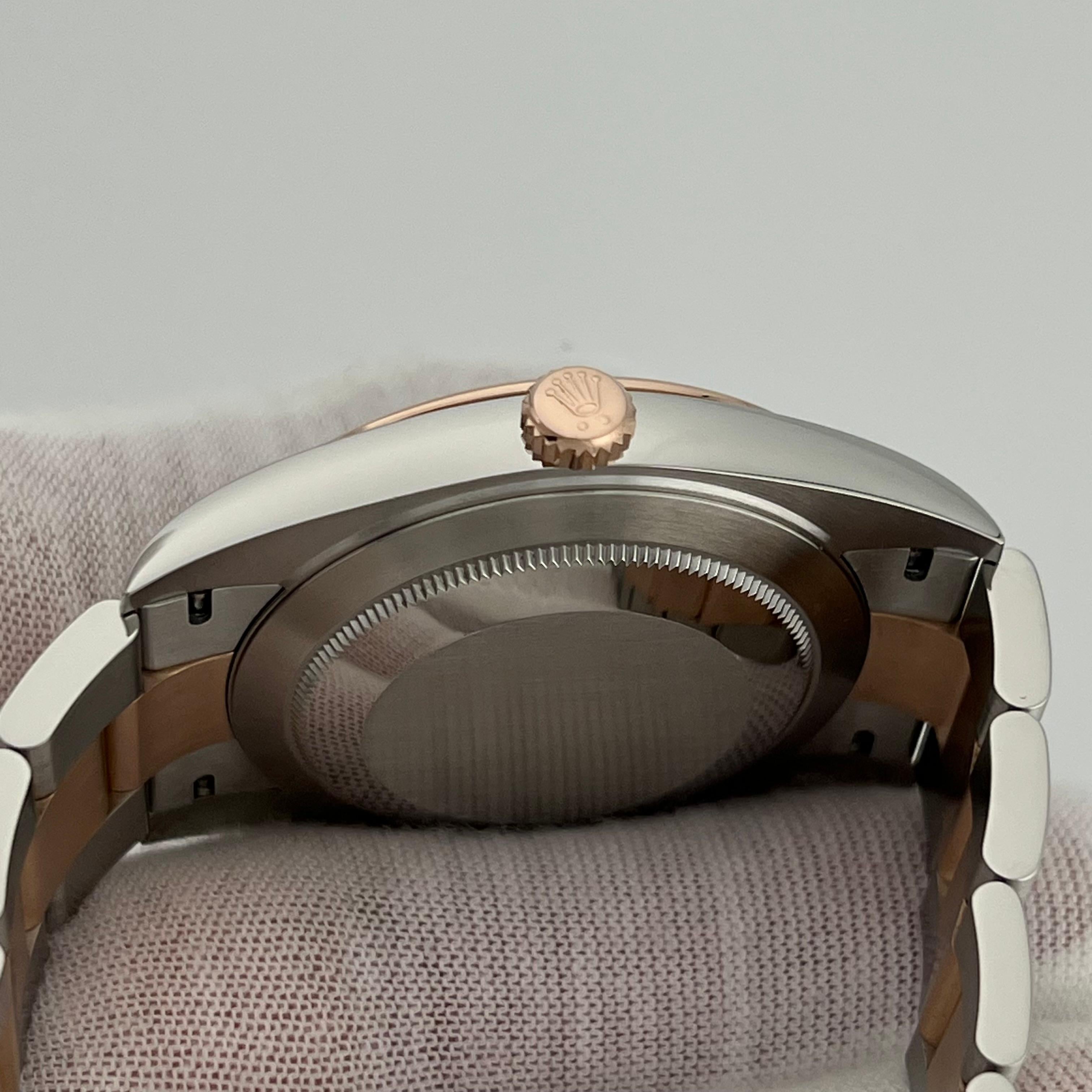 Rolex Datejust 41 126301 Quadrante rodiato Oro rosa 18 carati Acciaio Scatola 2022 in vendita 7
