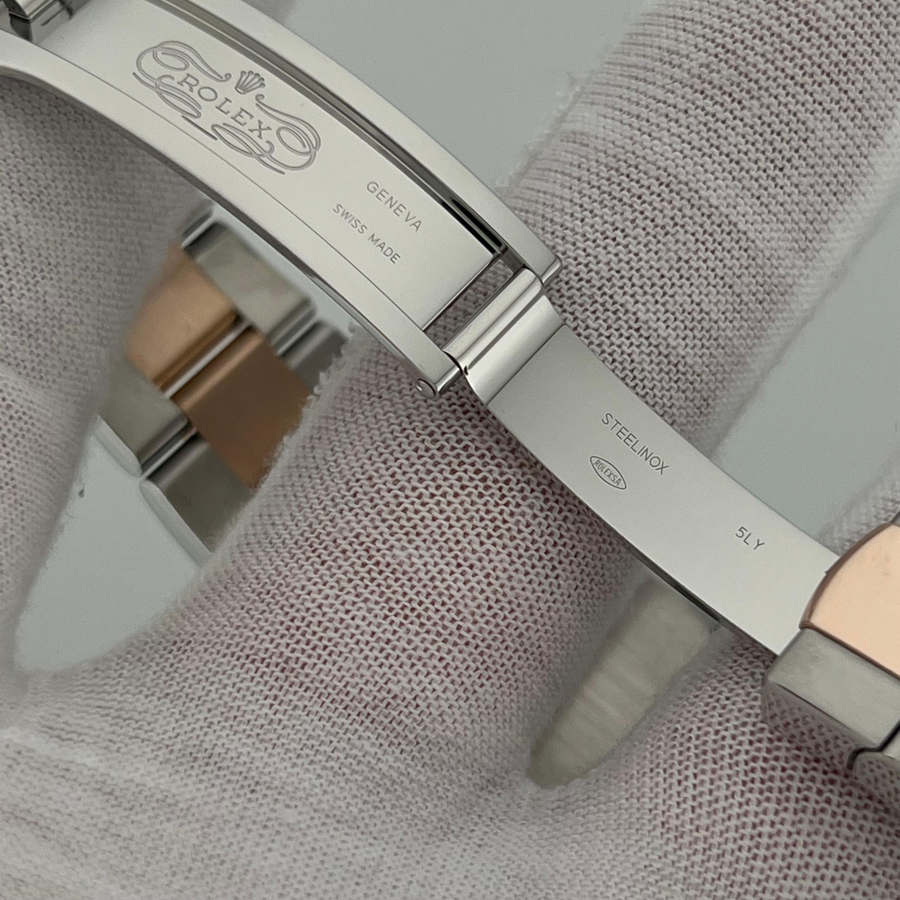 Rolex Datejust 41 126301 Quadrante rodiato Oro rosa 18 carati Acciaio Scatola 2022 in vendita 4
