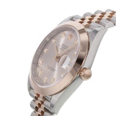 Rolex Datejust 41 126301 Sudj Diamonds Steel 18 Karat Rose Gold Automatic Watch
