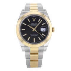 Rolex Datejust 41 126303 Bkio Steel 18 Karat Yellow Gold Automatic Men's Watch