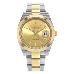 Rolex Datejust 41 126303 Chio Steel 18 Karat Yellow Gold Automatic Men's Watch