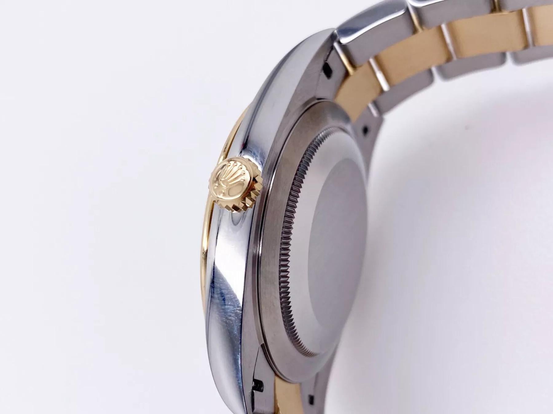 Rolex Datejust 41 126303 Quadrante argento Oro giallo 18 carati Acciaio inossidabile 2021 in vendita 2
