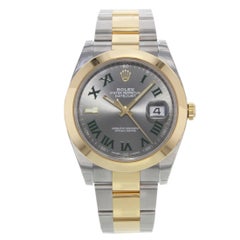 Rolex Datejust 41 126303 Slgro Steel 18 Karat Yellow Gold Automatic Men's Watch