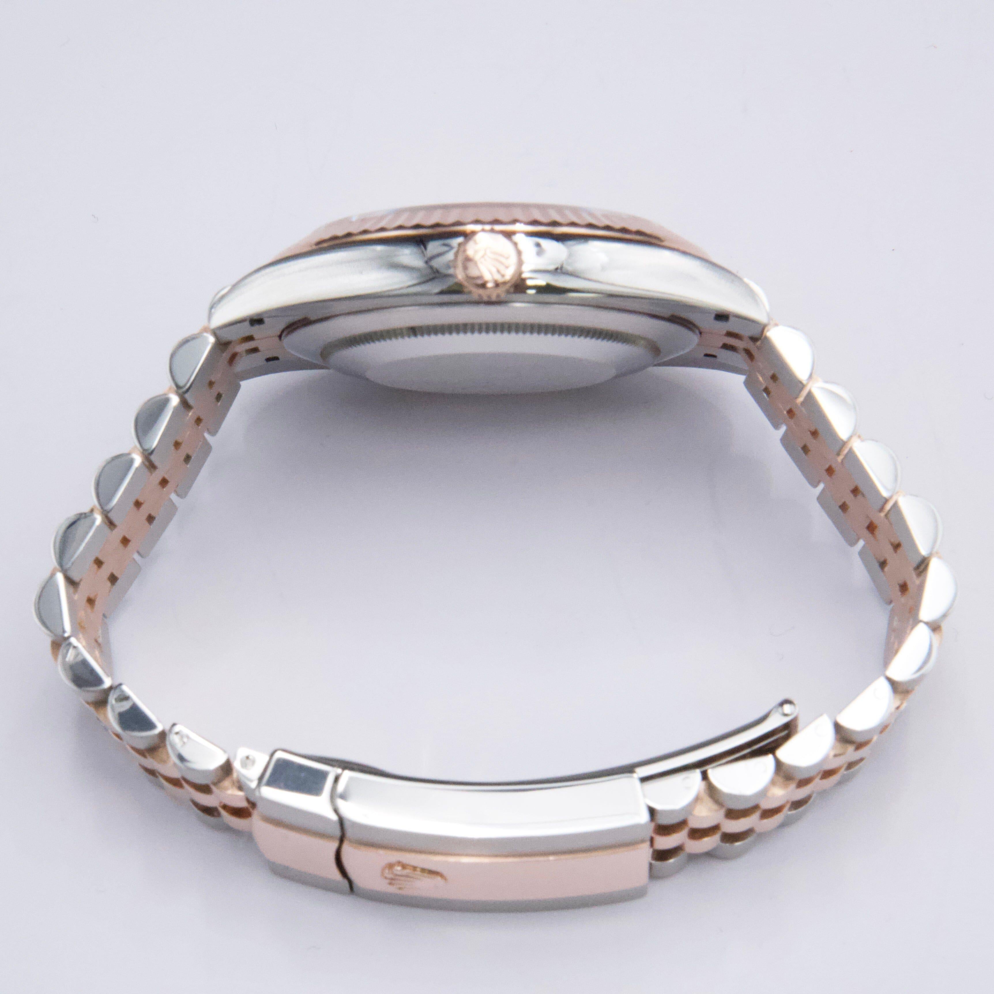 Rolex Datejust 41 126331 Esfera Chocolate Oro Rosa Reloj Caballero Caja Papeles en venta 2